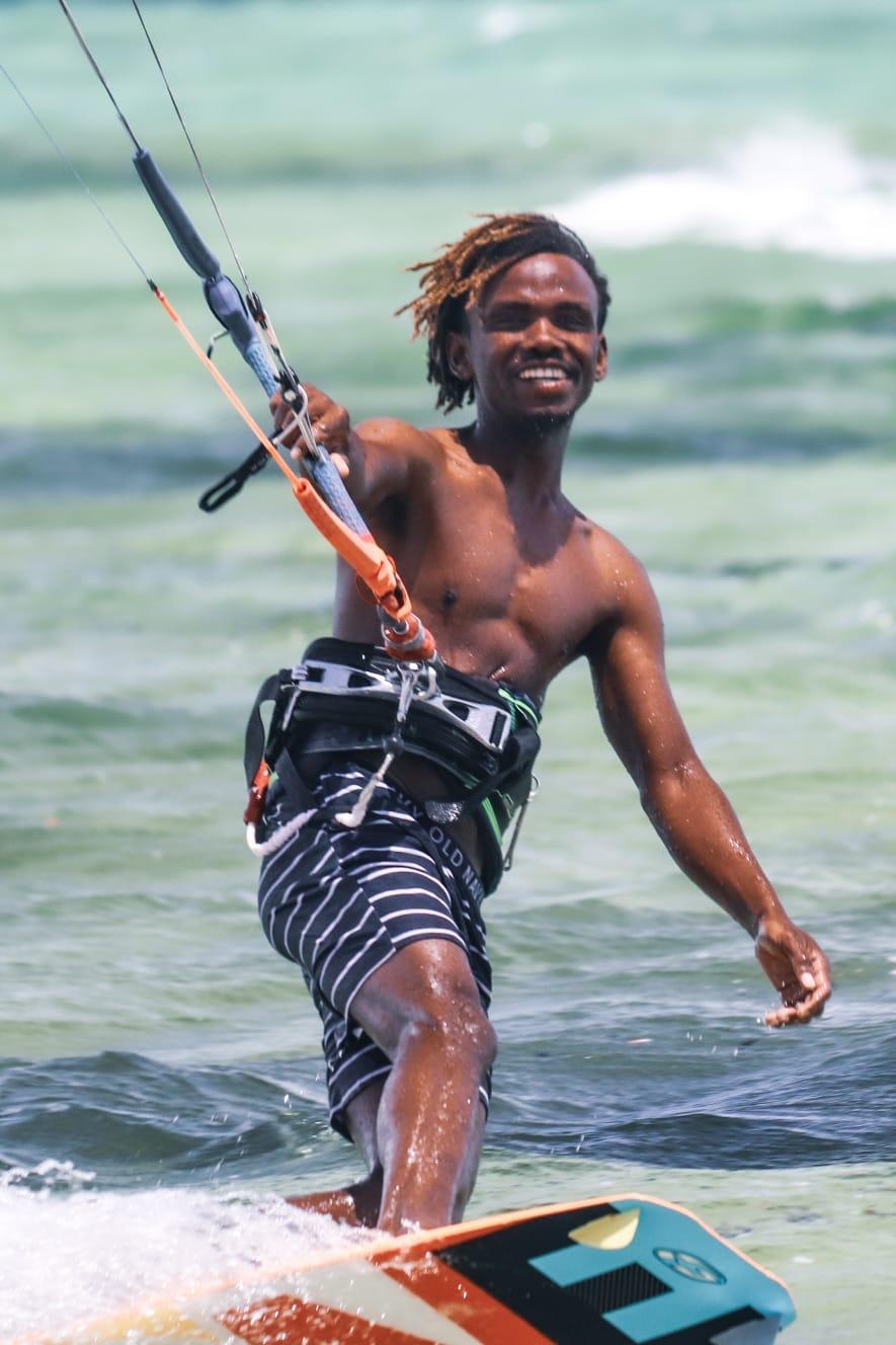 Kiters en action à Diego Suarez, Madagascar